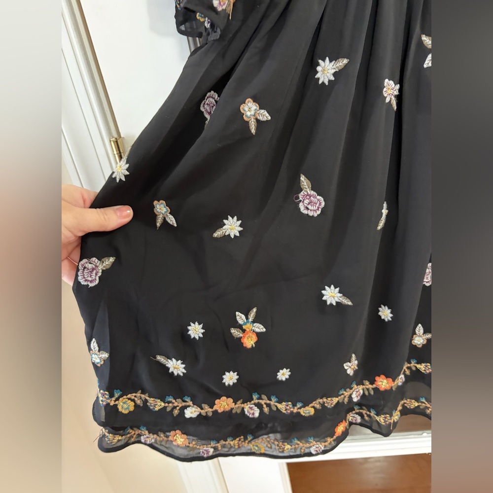 Anthropologie/Maeve Anfisa Embroidered Dress - Size 12 - Picture 7 of 9